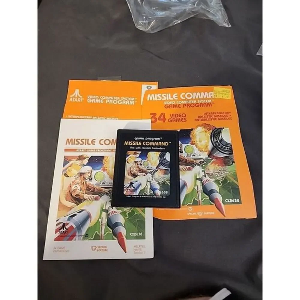 Missile‎ Command Atari 2600 1981 With Manual